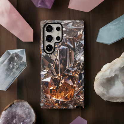 Crystalline Phone Case – Healing Crystal Quartz Design for iPhone, Samsung Galaxy, and Google Pixel Devices