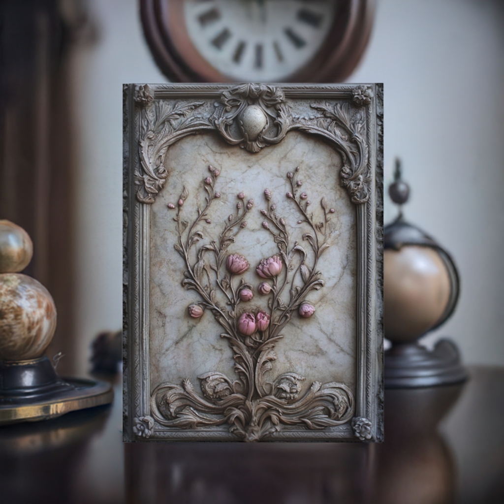 Ornate Floral Hardcover Journal with Vintage Charm