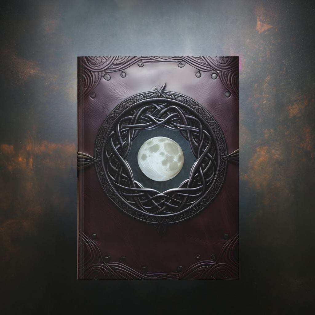 Book of the Full Moon Hardcover Notebook – Mystical Journal for Witchcraft and Occult Magic