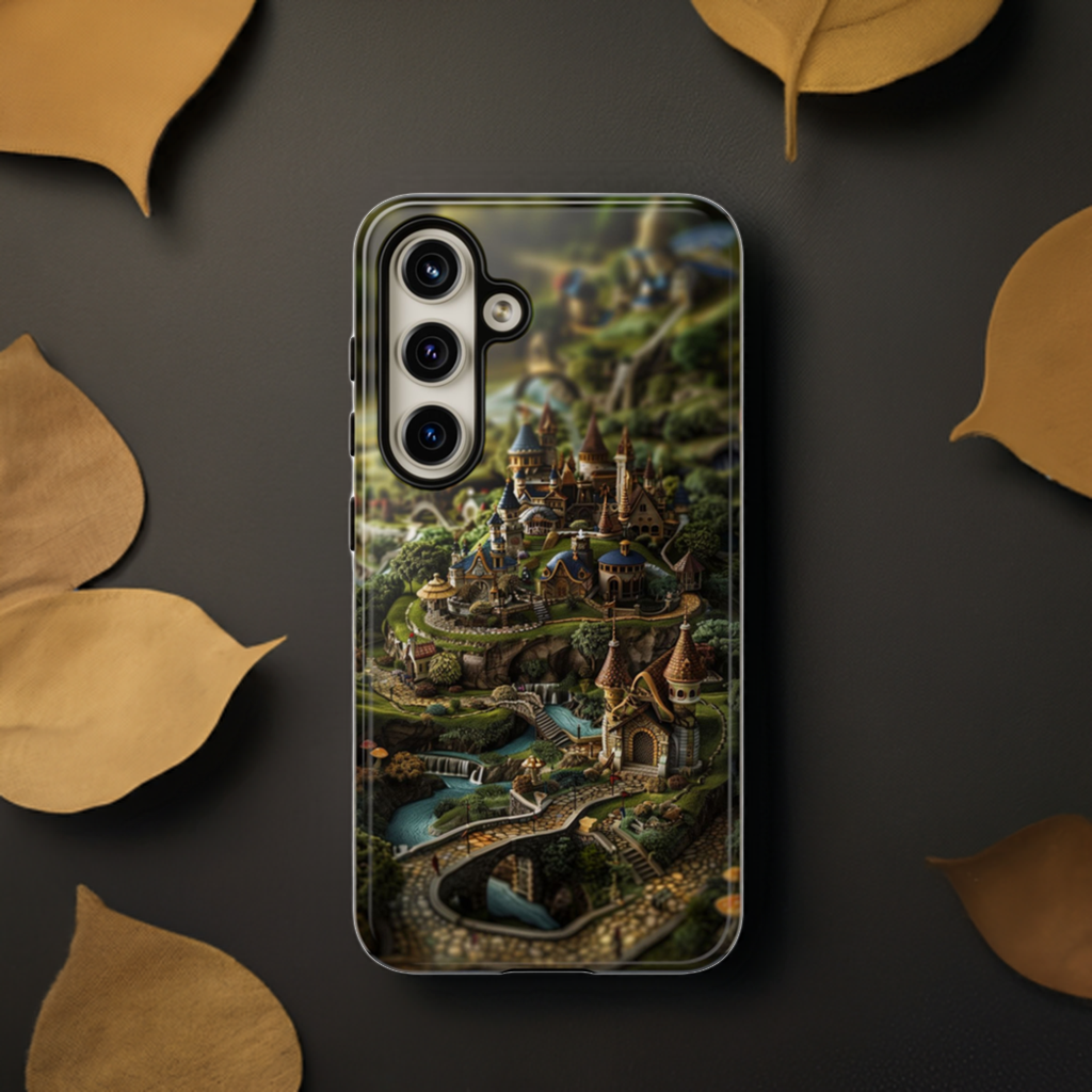 Fairy Kingdom Phone Case - Enchanted Castle Artwork for iPhone, Samsung Galaxy, and Google Pixel Devices