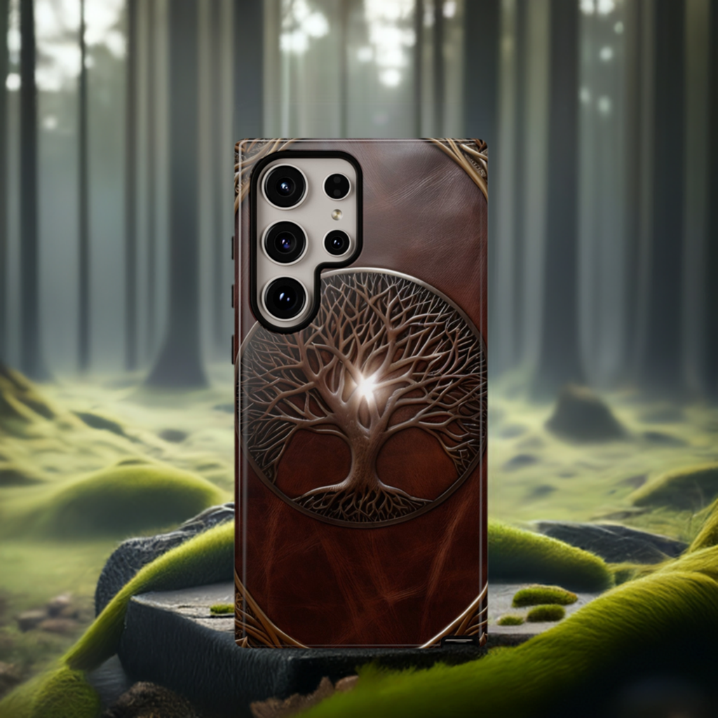 Tree of Life Tough Phone Case – Fantasy Art Design for iPhone, Samsung Galaxy, and Google Pixel Devices