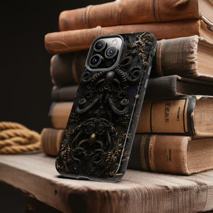 Gothic Steampunk Tentacle Phone Case - Unique Gothic Design for iPhone, Samsung Galaxy, and Google Pixel Devices