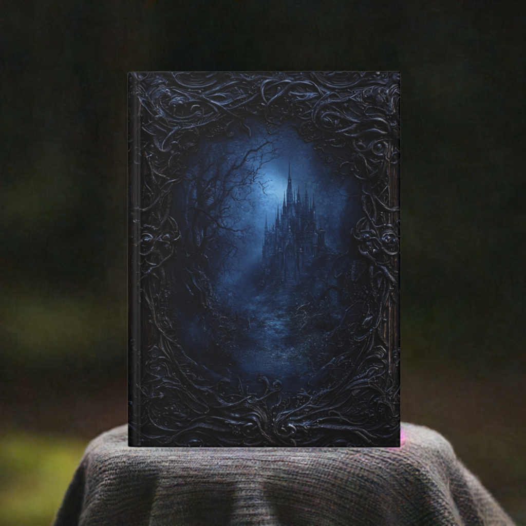 Moonlit Gothic Castle Journal - Elegant Hardcover Diary for Writing