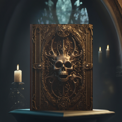 Book of the Dead Hardcover Notebook – Gothic Skull Design Journal for Dark Art and Occult Magic