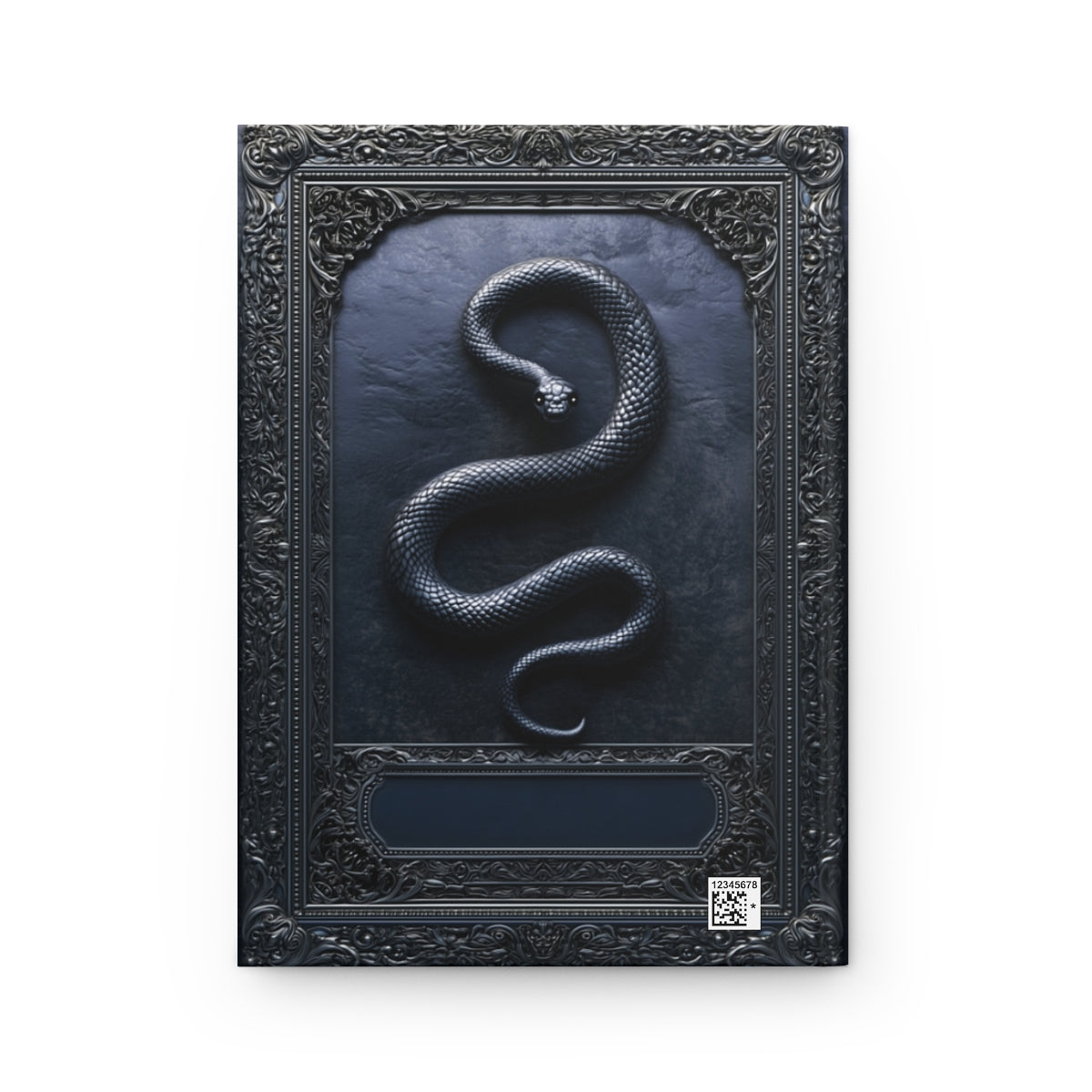 Gothic Black Snake Journal – Dark Serpent Hardcover Notebook, Occult Grimoire, Witchy Writing Journal, Personalized Gothic Gift