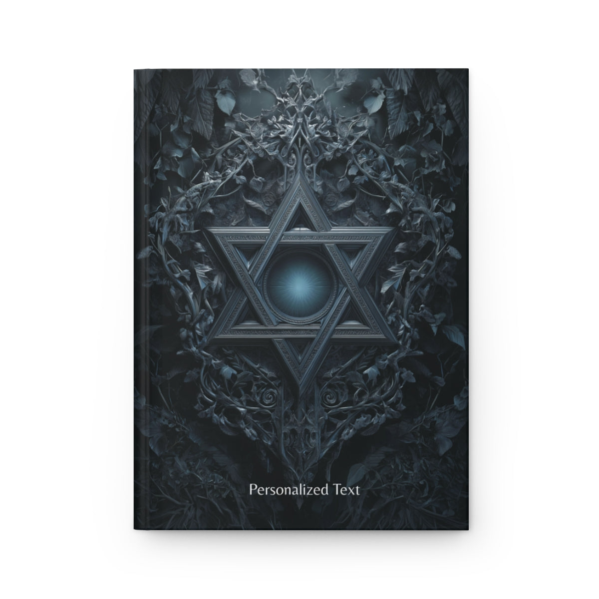 Gothic Star of David Journal, Gothic Mystical Notebook, Dark Esoteric Grimoire, Personalized Hardcover & Spiral Journal