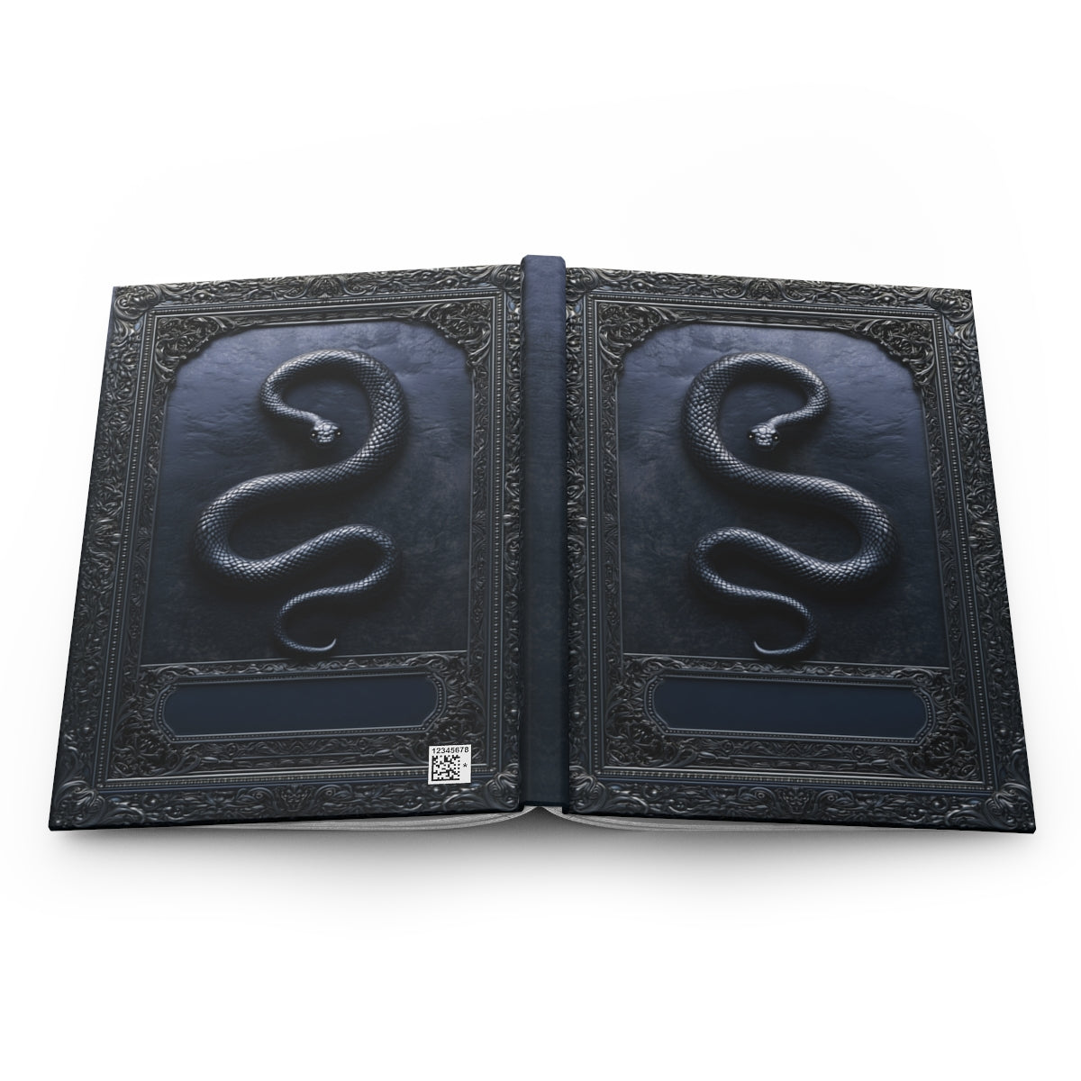 Gothic Black Snake Journal – Dark Serpent Hardcover Notebook, Occult Grimoire, Witchy Writing Journal, Personalized Gothic Gift