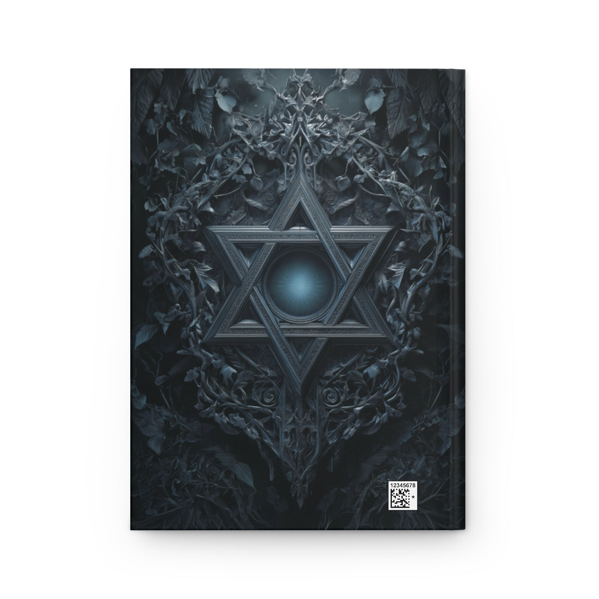 Gothic Star of David Journal, Gothic Mystical Notebook, Dark Esoteric Grimoire, Personalized Hardcover & Spiral Journal