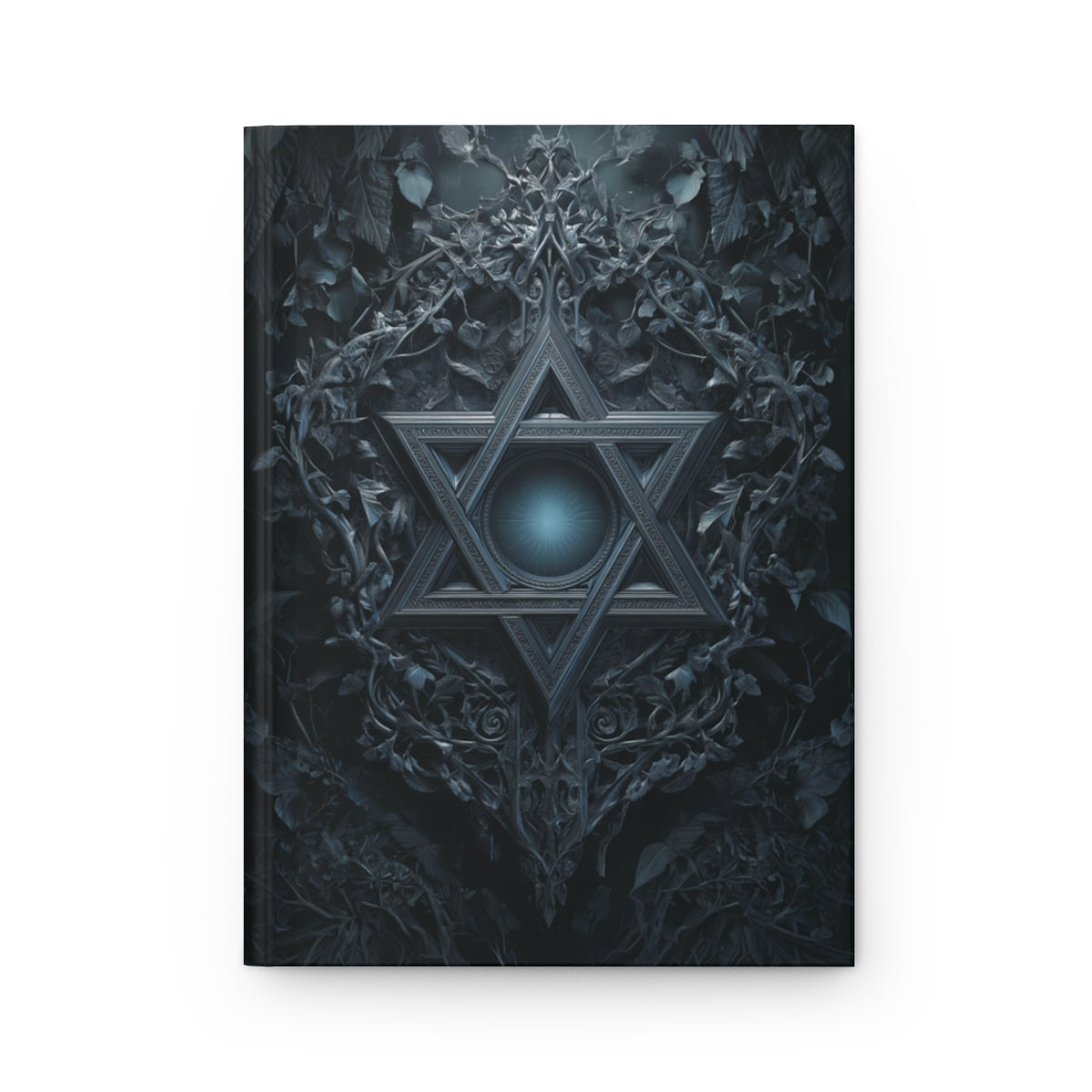 Gothic Star of David Journal, Gothic Mystical Notebook, Dark Esoteric Grimoire, Personalized Hardcover & Spiral Journal
