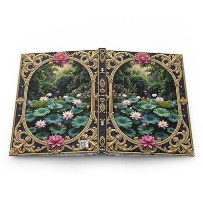 Lotus Garden Serenity Journal - Tranquil Floral Hardcover Notebook