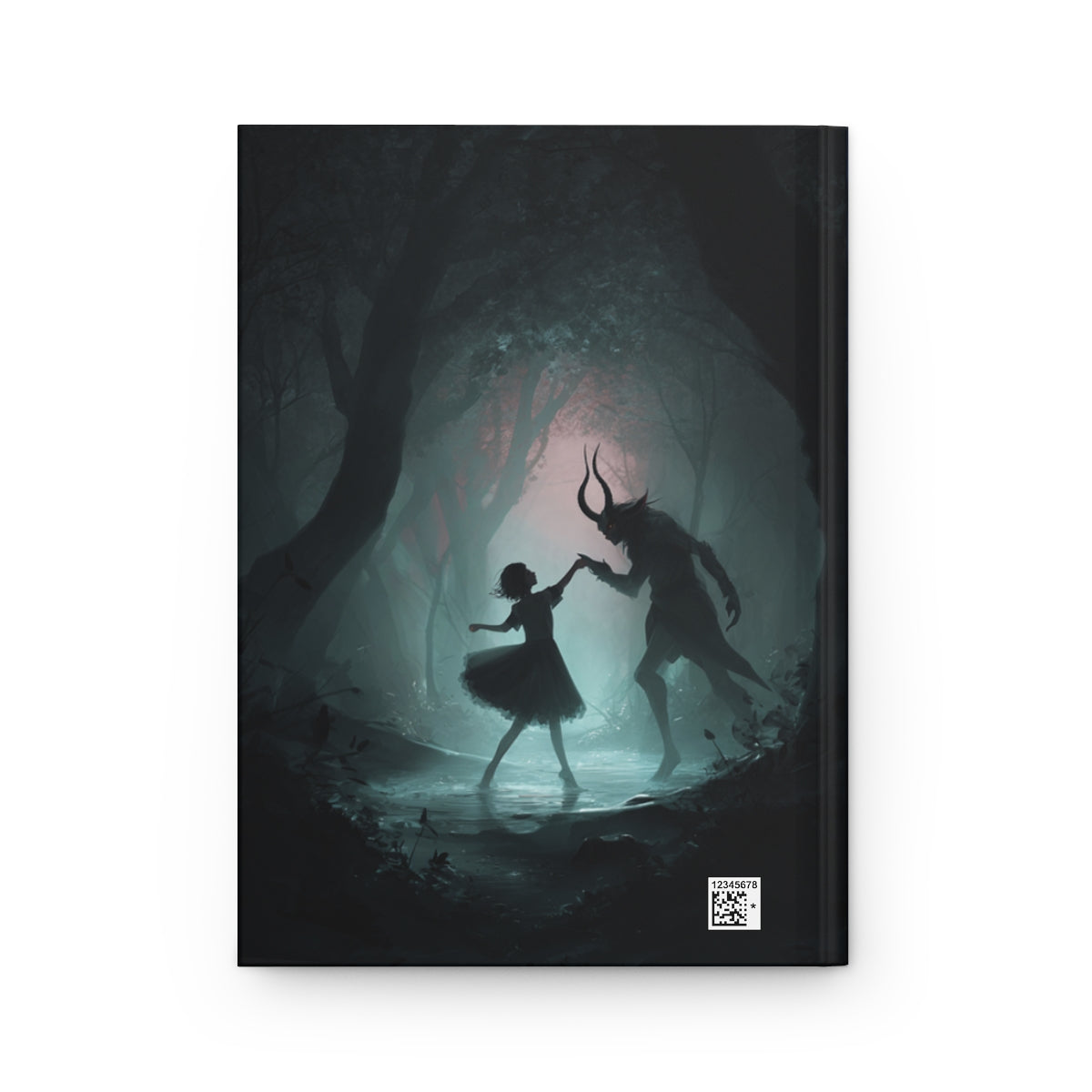 Dark Faun Forest Dance Journal – Gothic Fantasy Notebook with Optional Personalized Text