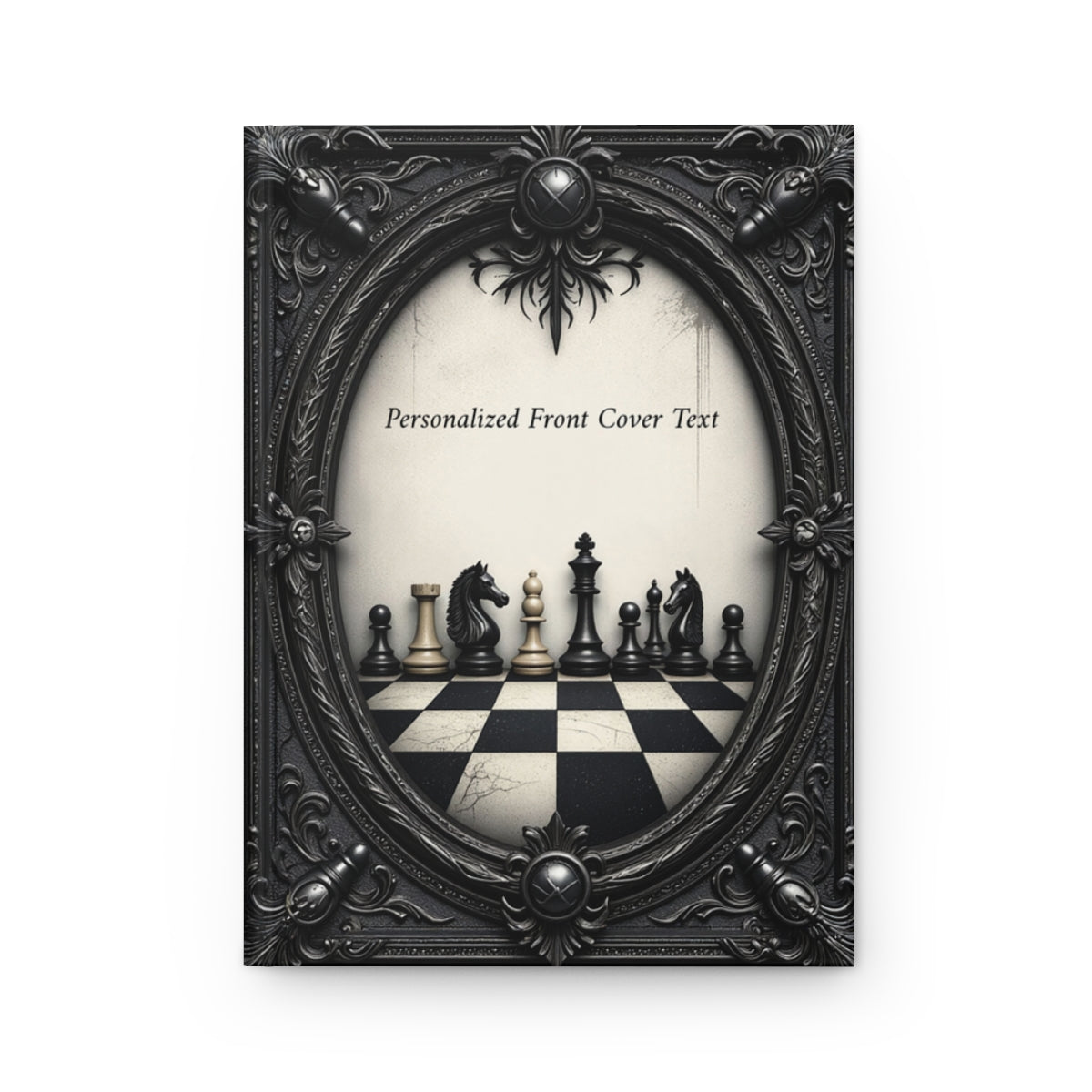 Personalized Chess-Themed Journal with Customizable Cover Text