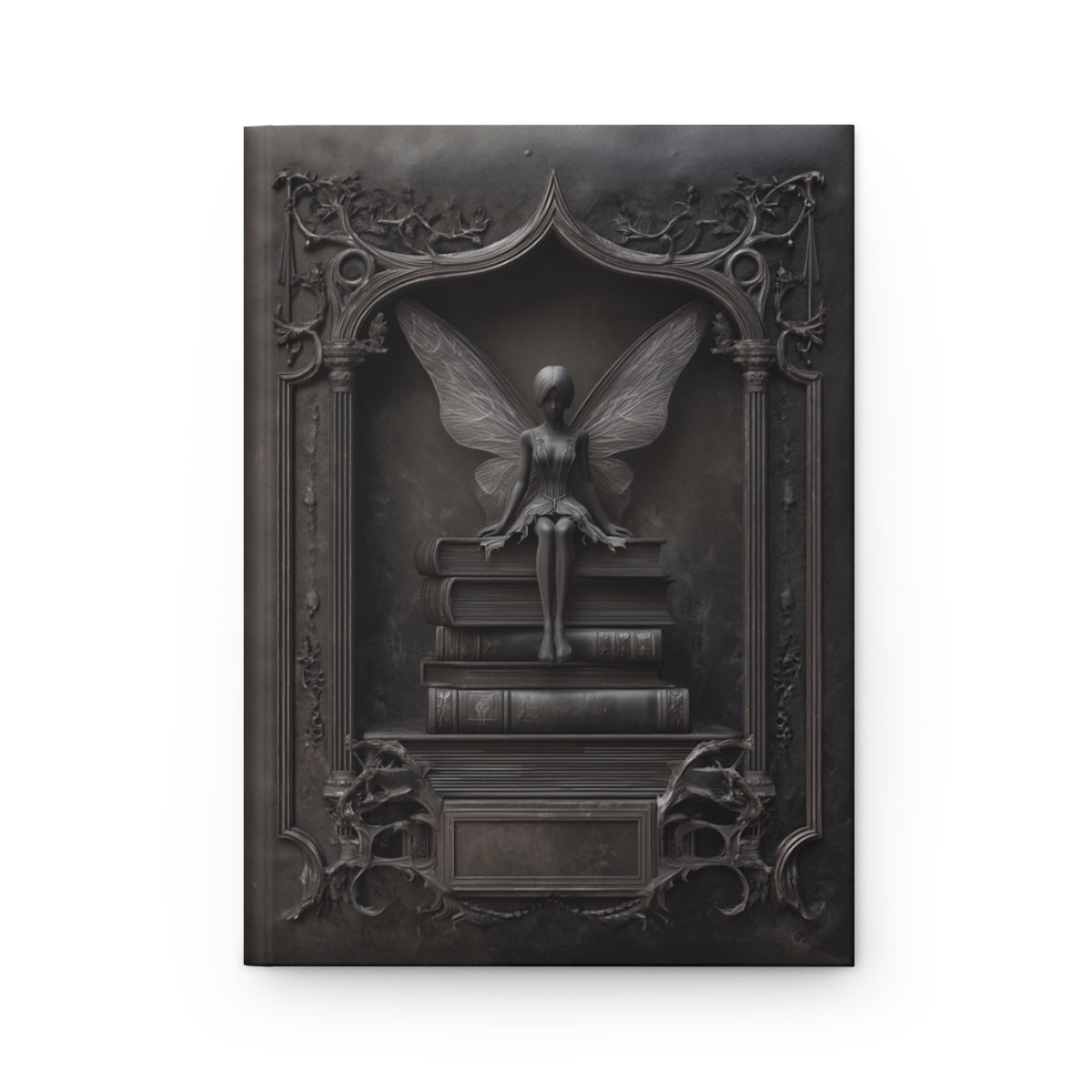 Gothic Fairy Library Journal – Dark Fantasy Book Lover Notebook with Optional Personalized Text