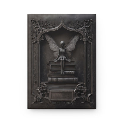 Gothic Fairy Library Journal – Dark Fantasy Book Lover Notebook with Optional Personalized Text