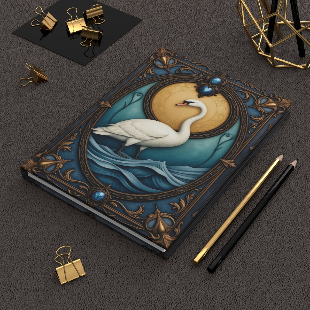 Elegant Swan Art Journal