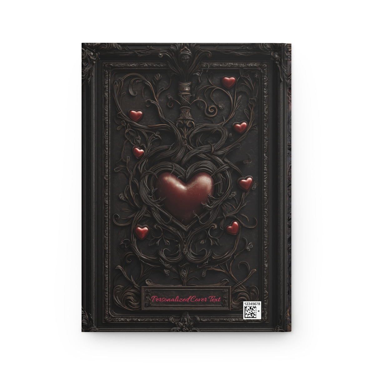 Personalized Heart-Inspired Hardcover Notebook