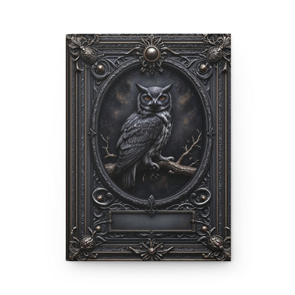 Mystic Owl Gothic Notebook - Personalized Journal