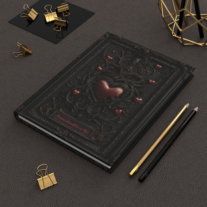 Personalized Heart-Inspired Hardcover Notebook