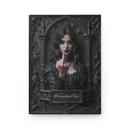 Gothic Rebel Witch Journal – Dark Alternative Notebook with Optional Personalized Text