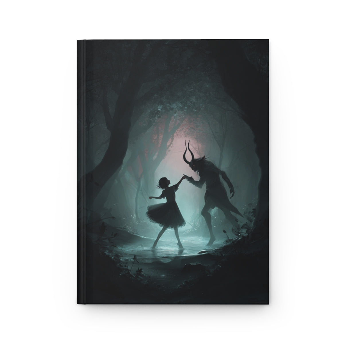 Dark Faun Forest Dance Journal – Gothic Fantasy Notebook with Optional Personalized Text