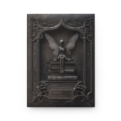 Gothic Fairy Library Journal – Dark Fantasy Book Lover Notebook with Optional Personalized Text