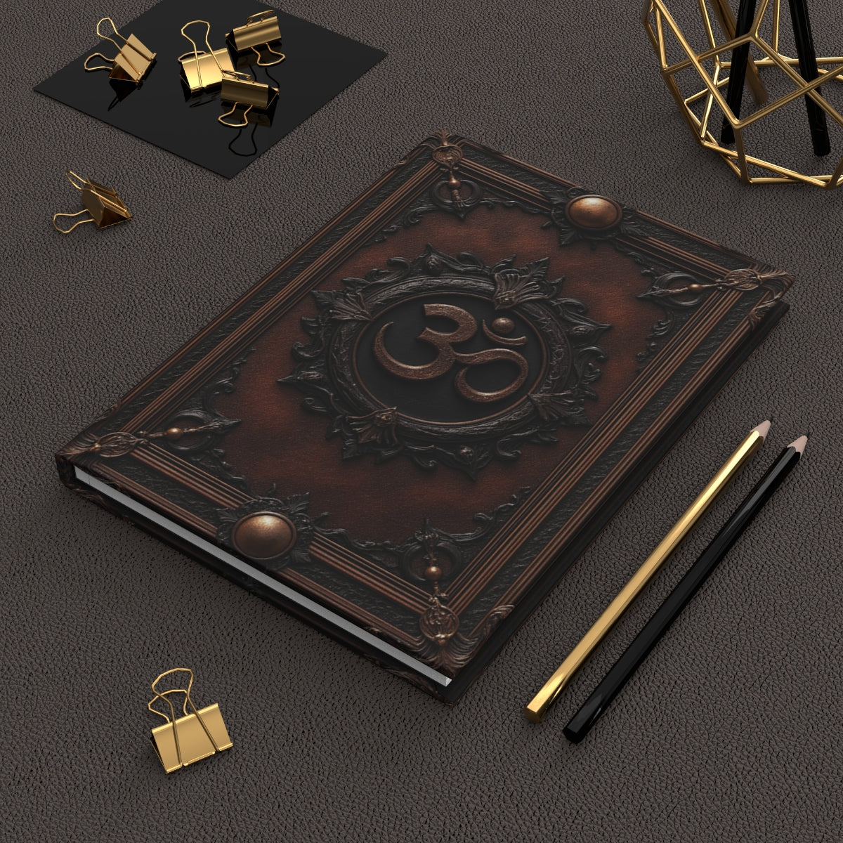 Sacred Om Symbol Hardcover Journal