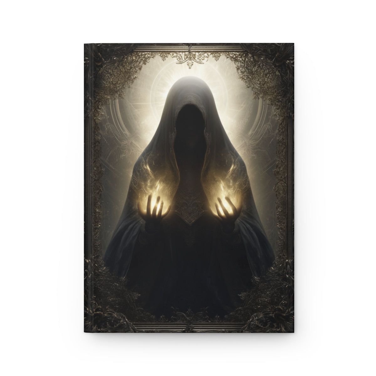 Mystic Flame Journal - Personalized Gothic Spellcaster Notebook