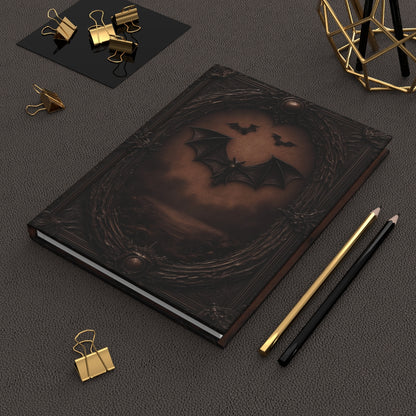 Gothic Bat Hardcover Journal