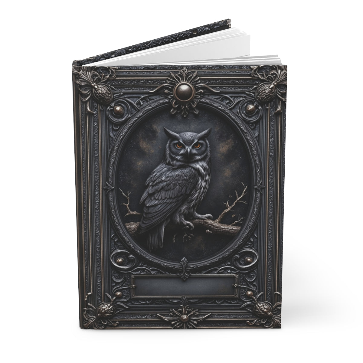 Mystic Owl Gothic Notebook - Personalized Journal