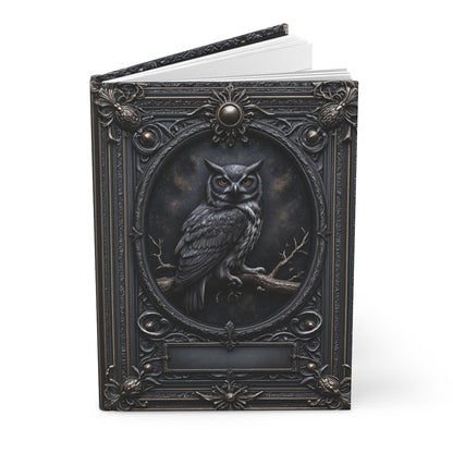 Mystic Owl Gothic Notebook - Personalized Journal