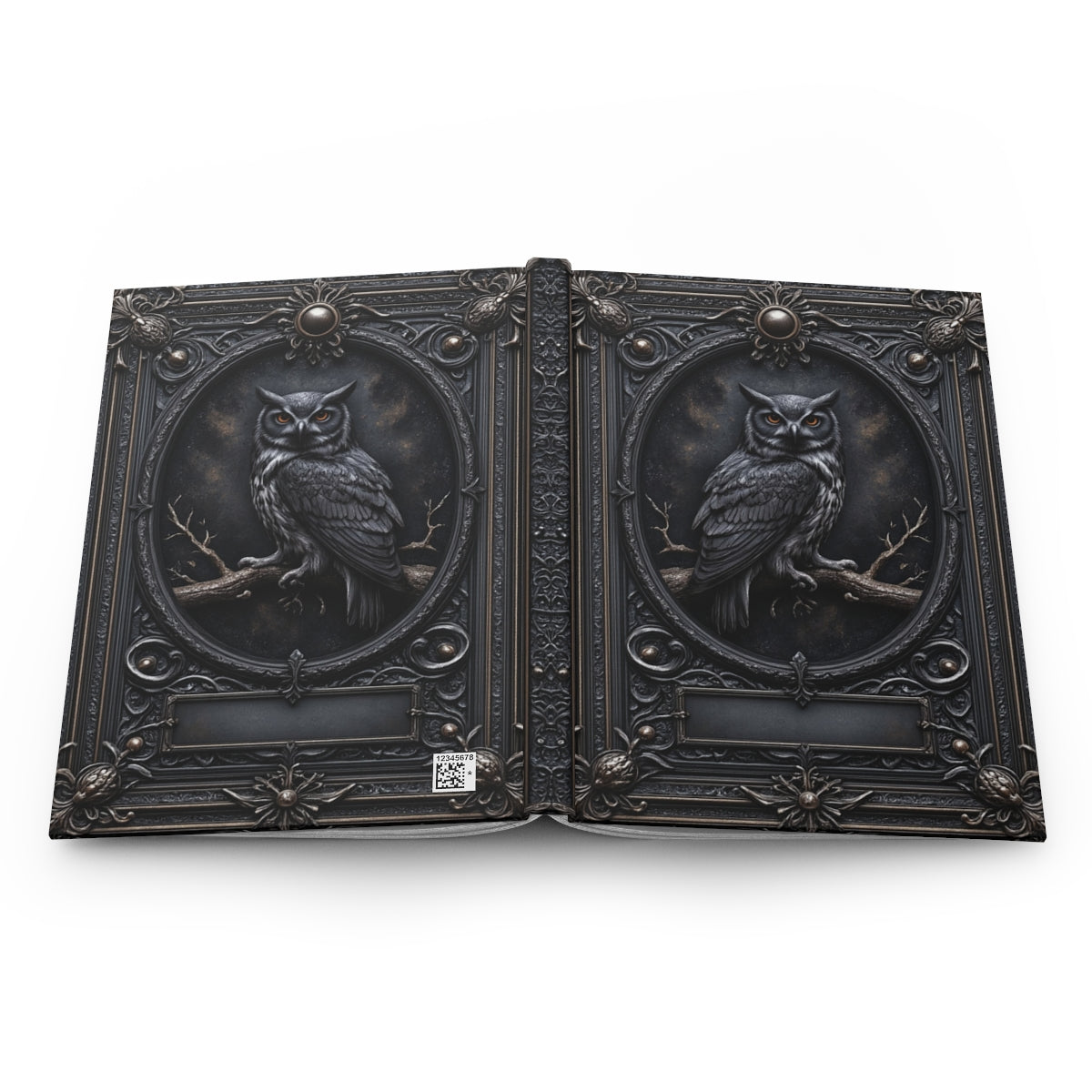 Mystic Owl Gothic Notebook - Personalized Journal