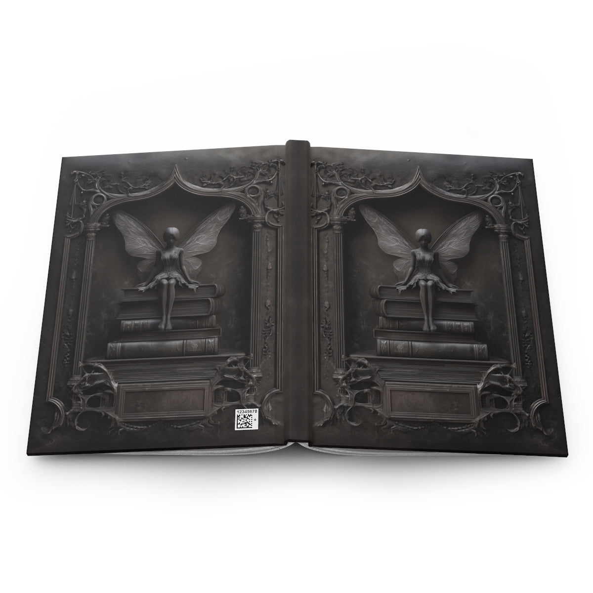 Gothic Fairy Library Journal – Dark Fantasy Book Lover Notebook with Optional Personalized Text