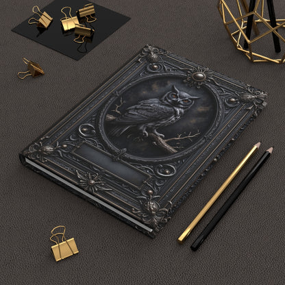 Mystic Owl Gothic Notebook - Personalized Journal