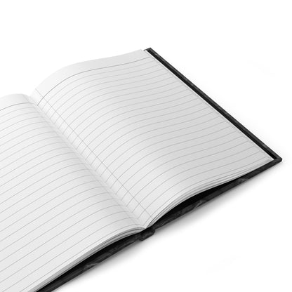 Gothic Spiderweb Journal – Dark Aesthetic Notebook with Ornate Black Web Design & Optional Personalized Text