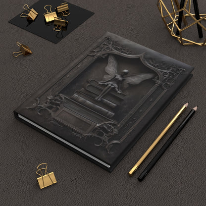 Gothic Fairy Library Journal – Dark Fantasy Book Lover Notebook with Optional Personalized Text