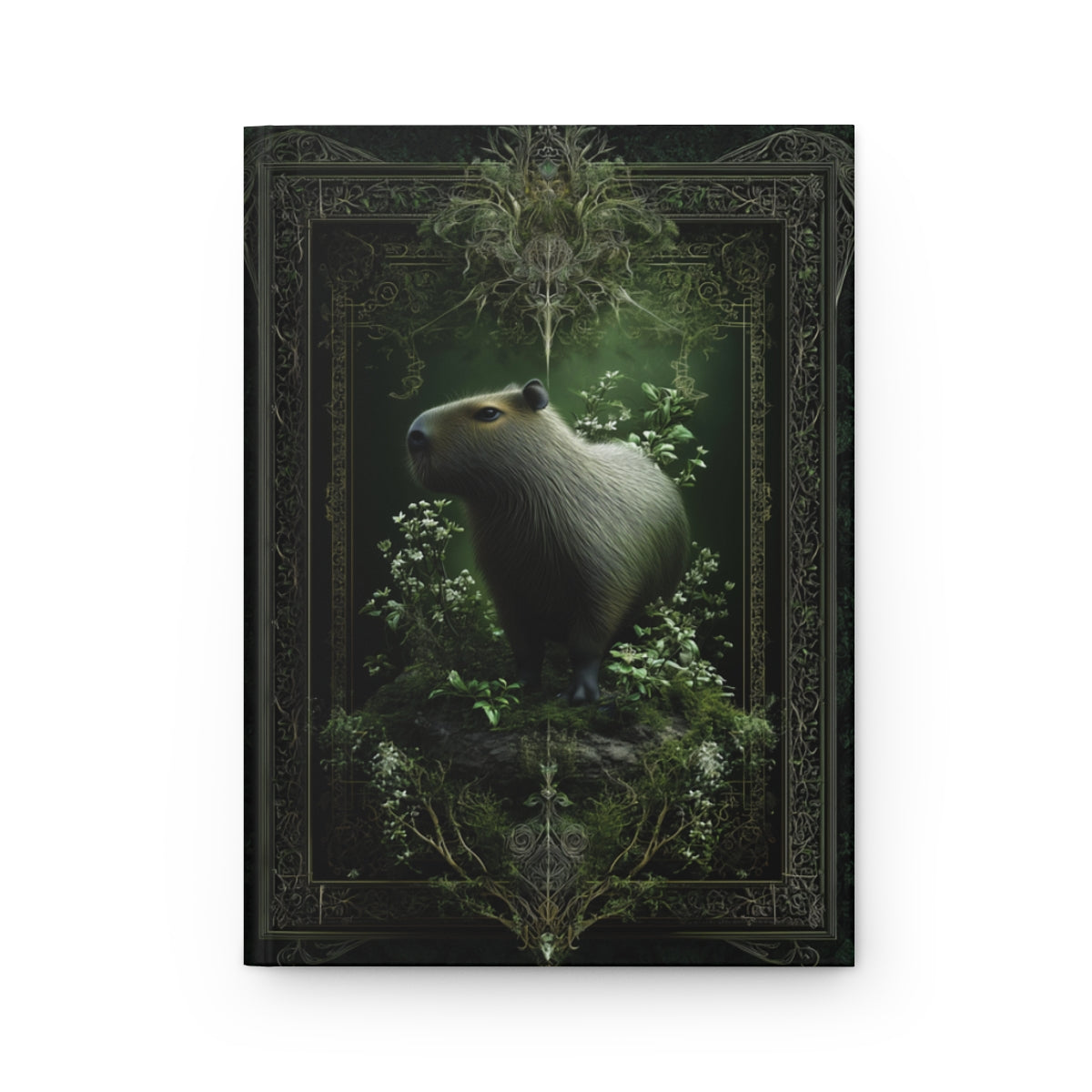 Mystical Capybara Journal - Personalized Forest Animal Notebook