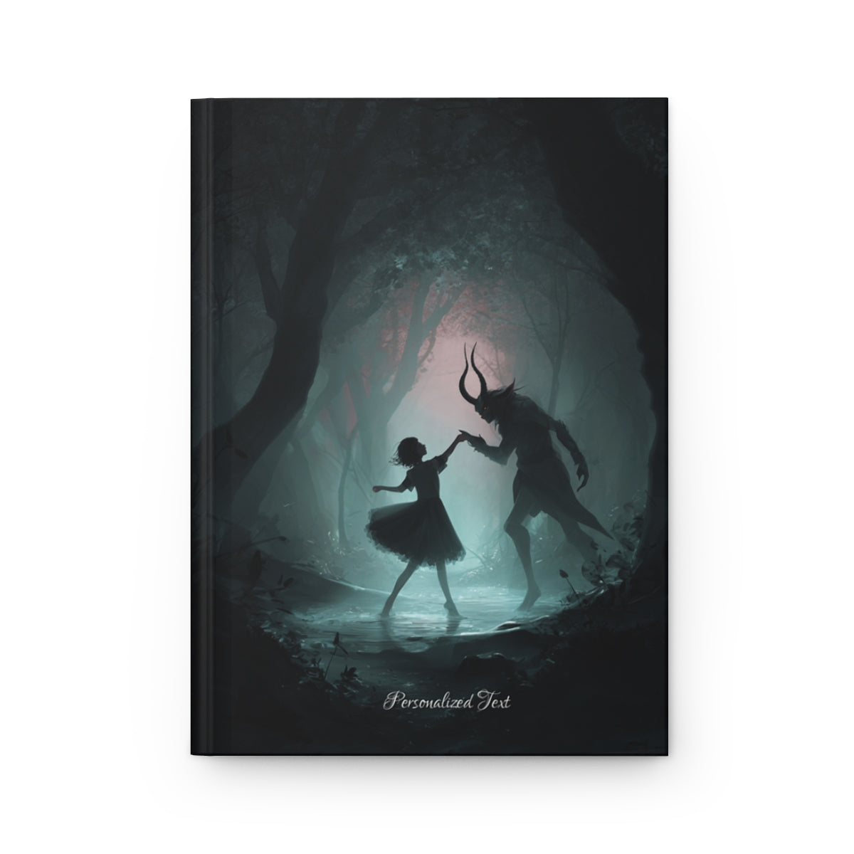 Dark Faun Forest Dance Journal – Gothic Fantasy Notebook with Optional Personalized Text