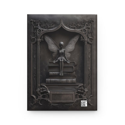 Gothic Fairy Library Journal – Dark Fantasy Book Lover Notebook with Optional Personalized Text