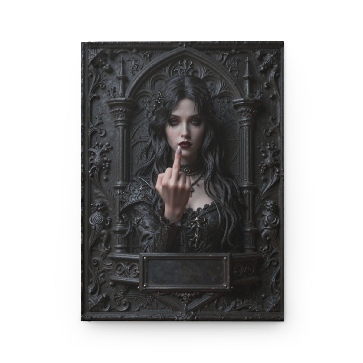 Gothic Rebel Witch Journal – Dark Alternative Notebook with Optional Personalized Text