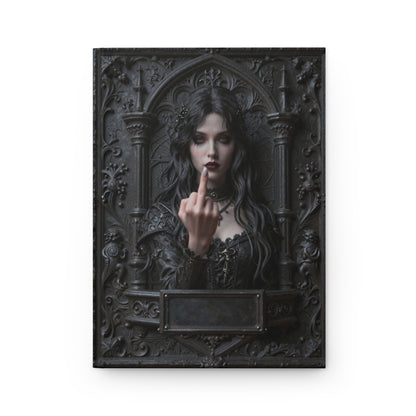 Gothic Rebel Witch Journal – Dark Alternative Notebook with Optional Personalized Text