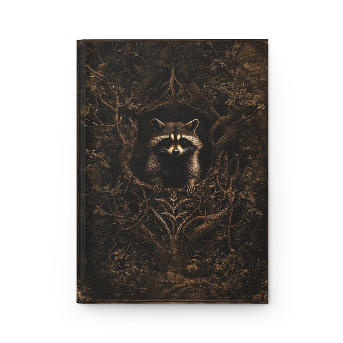 Rustic Raccoon Hardcover Journal