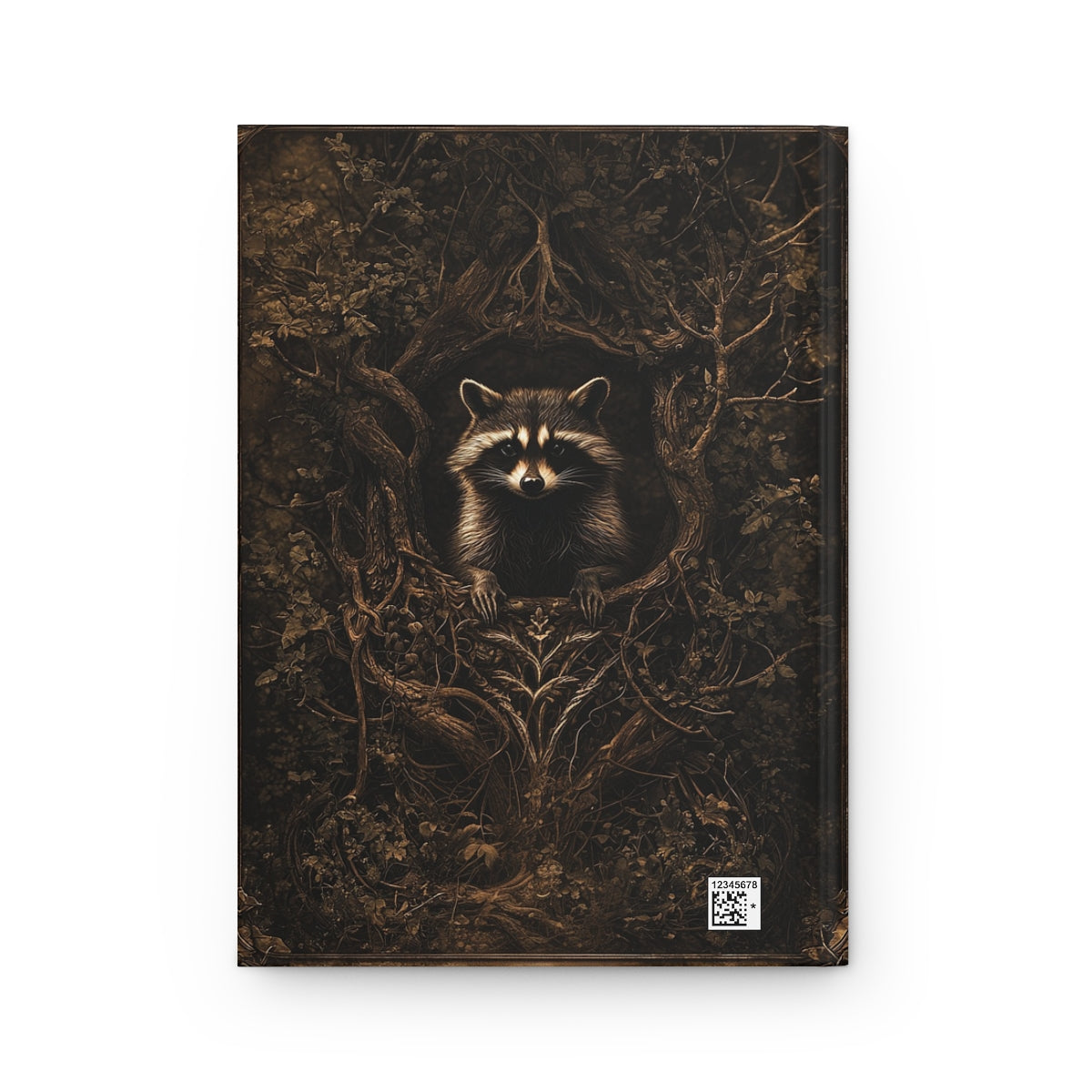 Rustic Raccoon Hardcover Journal