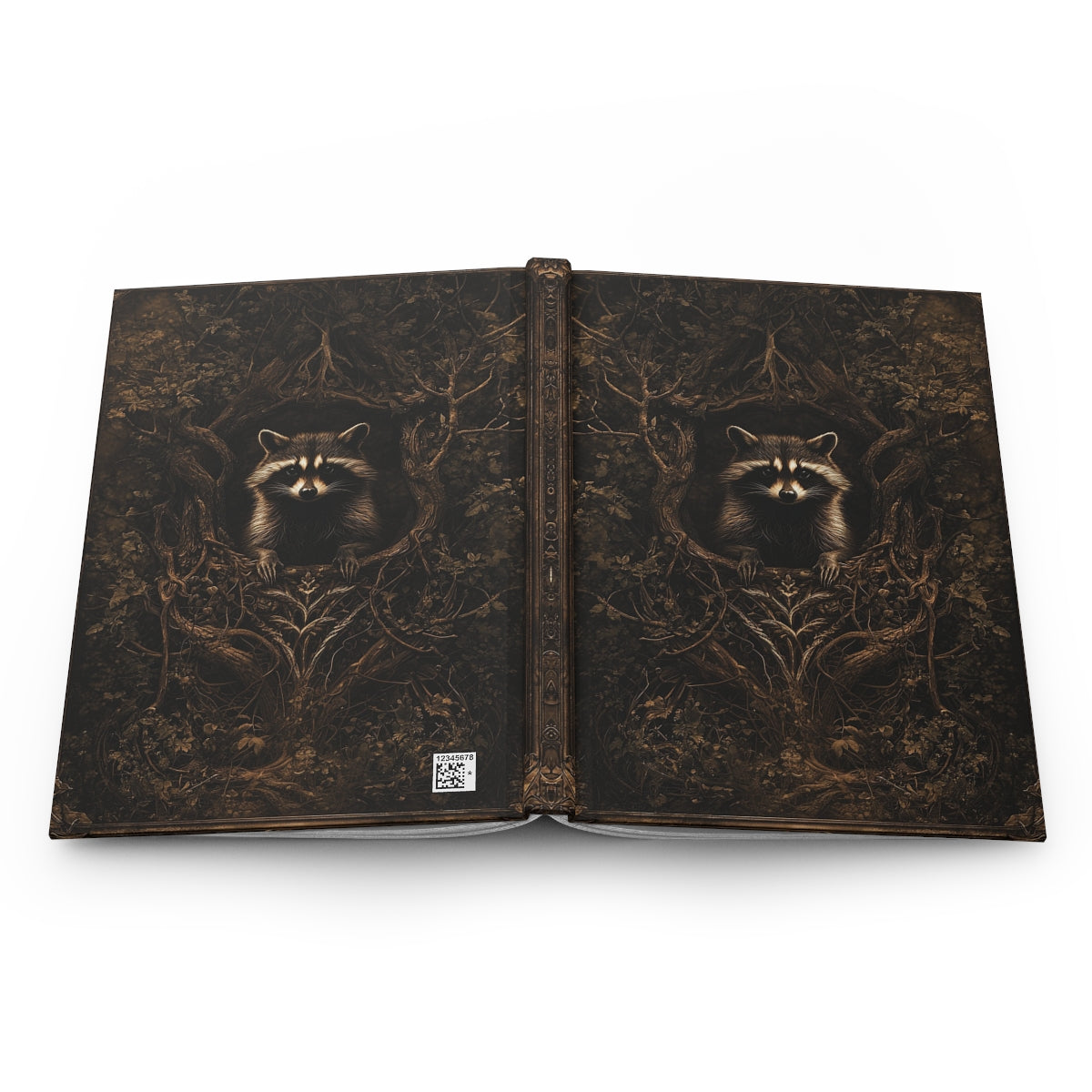 Rustic Raccoon Hardcover Journal