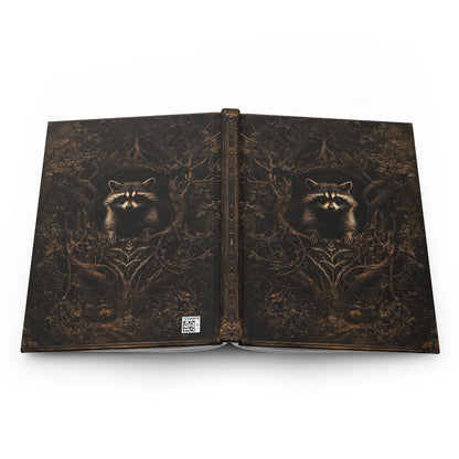 Rustic Raccoon Hardcover Journal