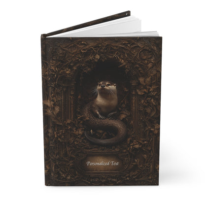 Customizable Otter-Themed Hardcover Journal