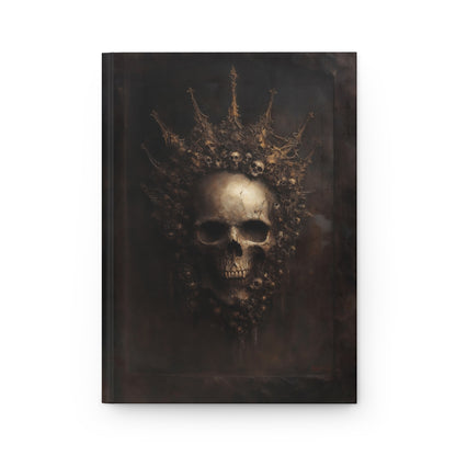 Skull King Gothic Journal - Dark Crowned Skull Notebook