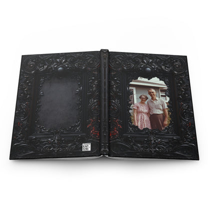 Custom Photo Hardcover Journal with Ornate Frame Design