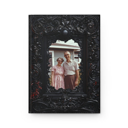 Custom Photo Hardcover Journal with Ornate Frame Design