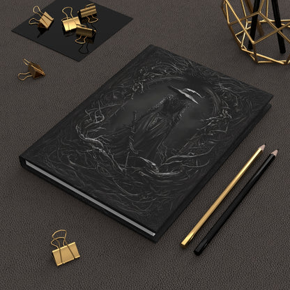 Mystical Dark Witch Hardcover Journal - Personalized Gothic Notebook