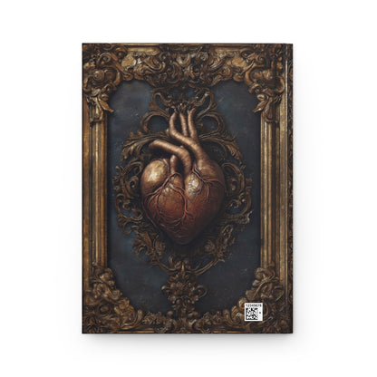 Anatomical Heart Gothic Journal - Personalized Vintage Notebook